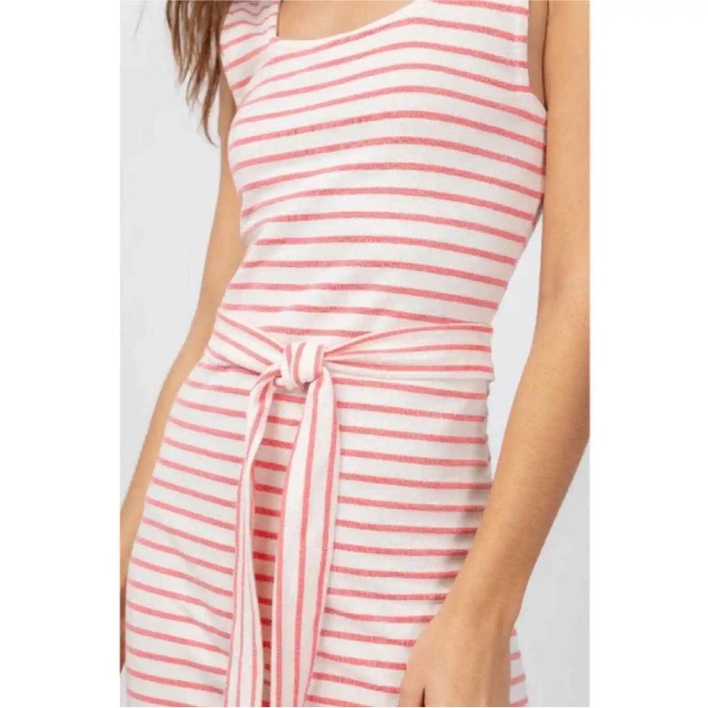 RAILS Taylin Ivory Peony Stripe Dress Size M Cotton Tank Midi - Picture 4 of 13